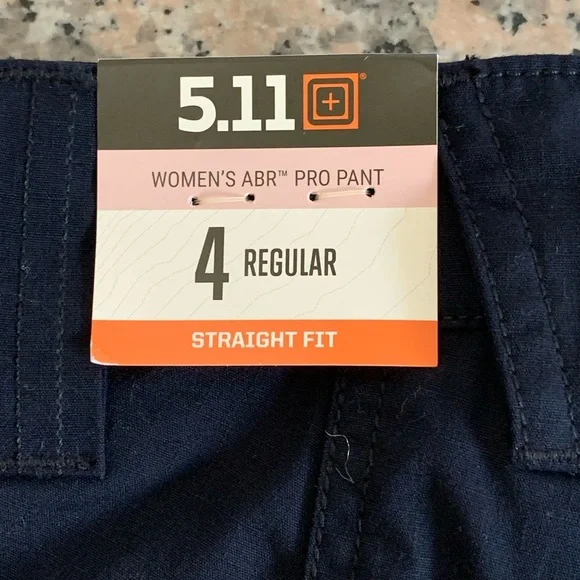 NWT 5.11 Tactical Pants Womens 4 DRK NAVY EMS MidRise ABR PRO Cargo Heavyweight - Picture 4 of 14